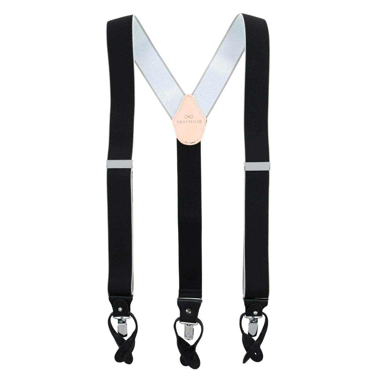 Big & Tall Maddox 35mm Convertible Braces - Black