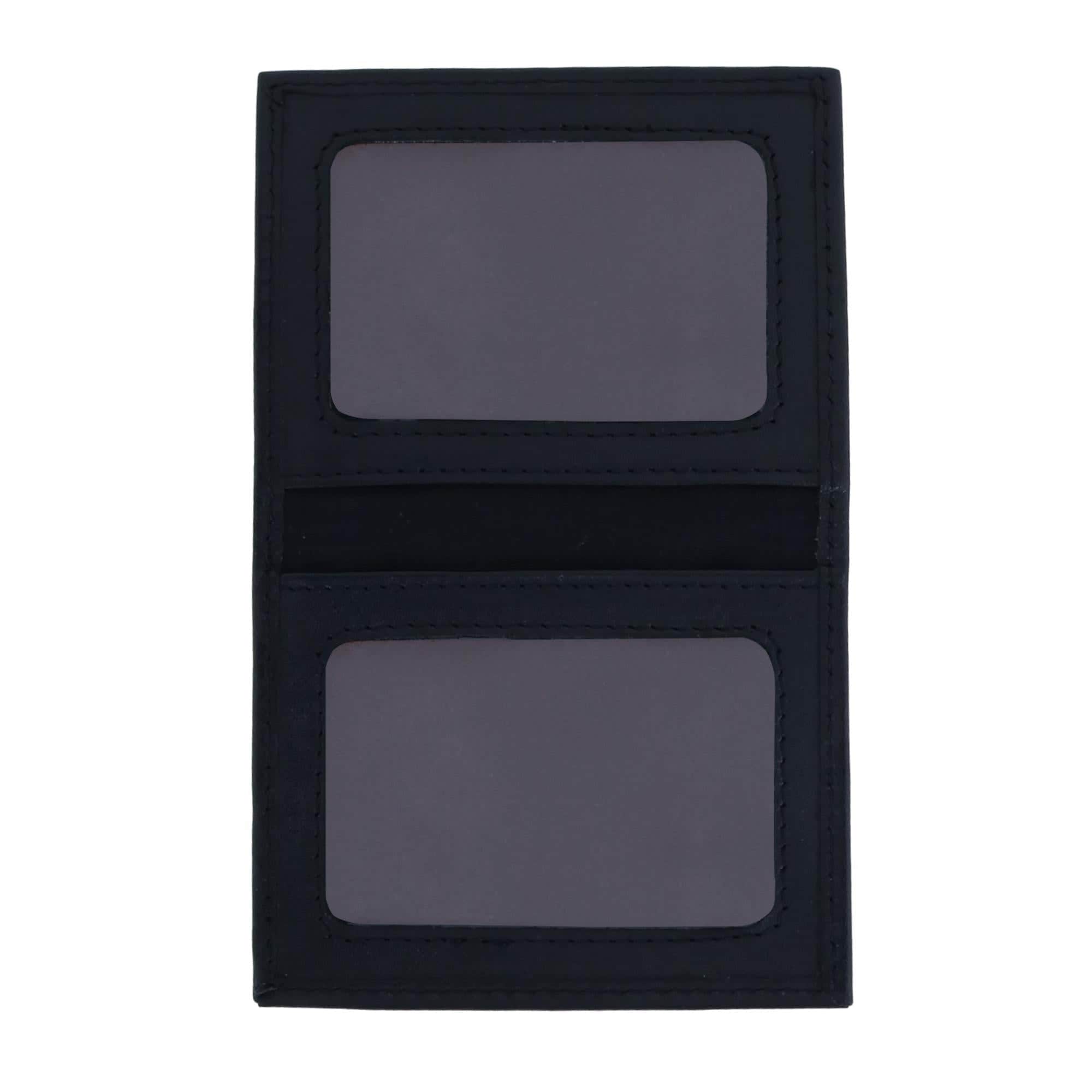 Orion Leather 8-Slot Bi-Fold Wallet with Removable ID Card Case - Black