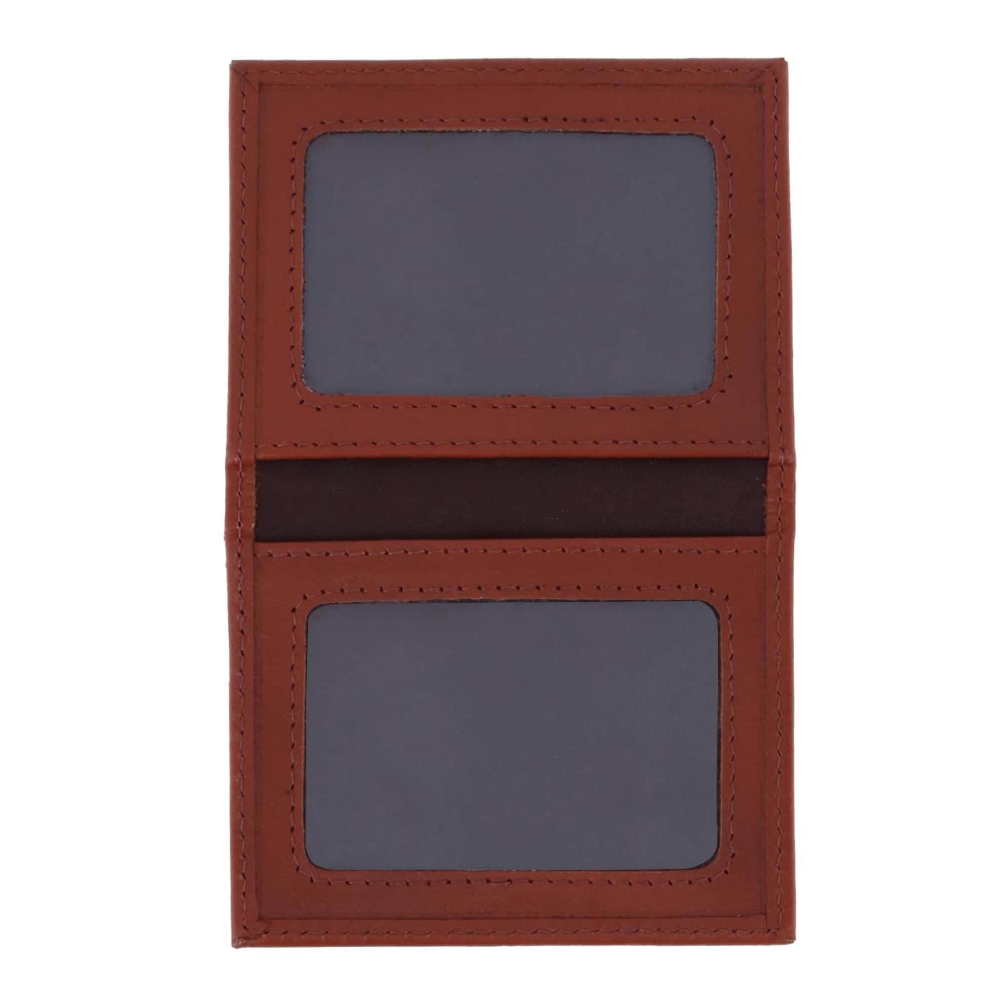 Orion Leather 8-Slot Bi-Fold Wallet with Removable ID Card Case - Tan