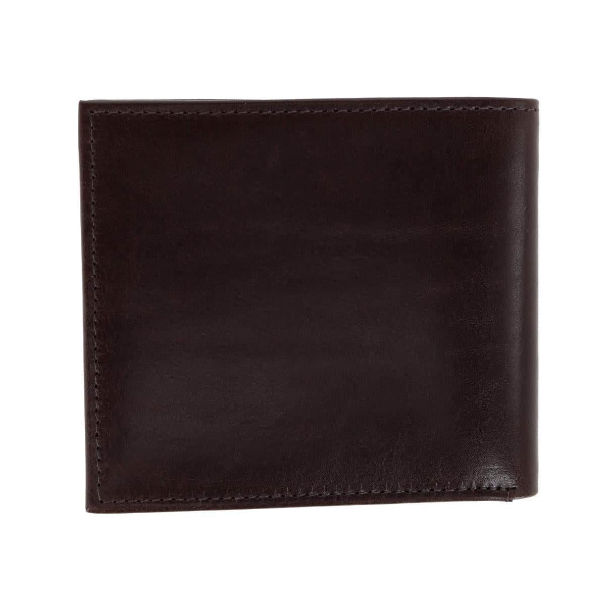 Cabot Cortina Bi-Fold Leather Wallet - Dark Brown