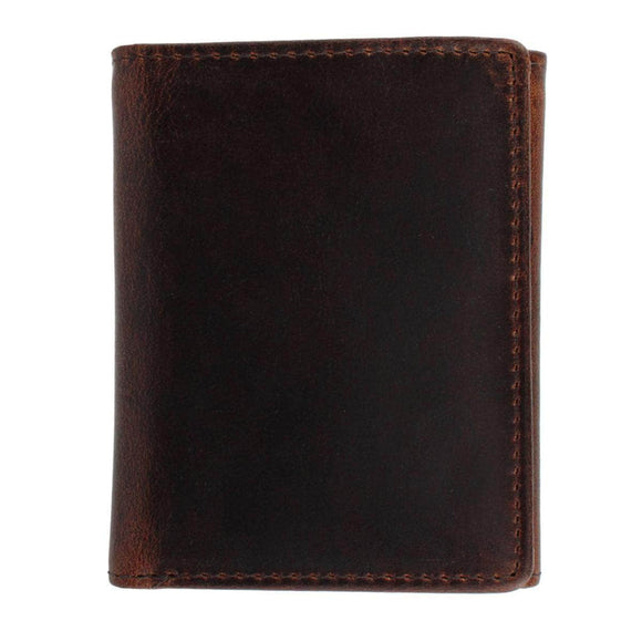 Tennyson Tri-Fold Genuine Leather Wallet with ID Window