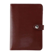 Zaiden Italian Cortina Leather Snap Closure Passport Wallet