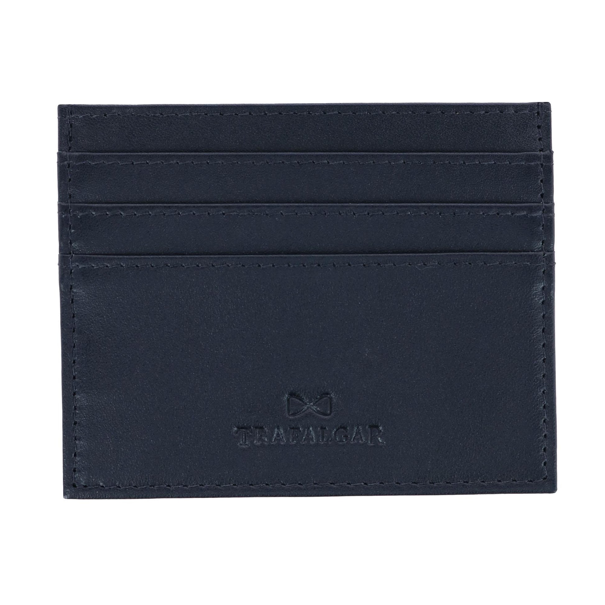 Sergio Genuine Leather Card Case - Black