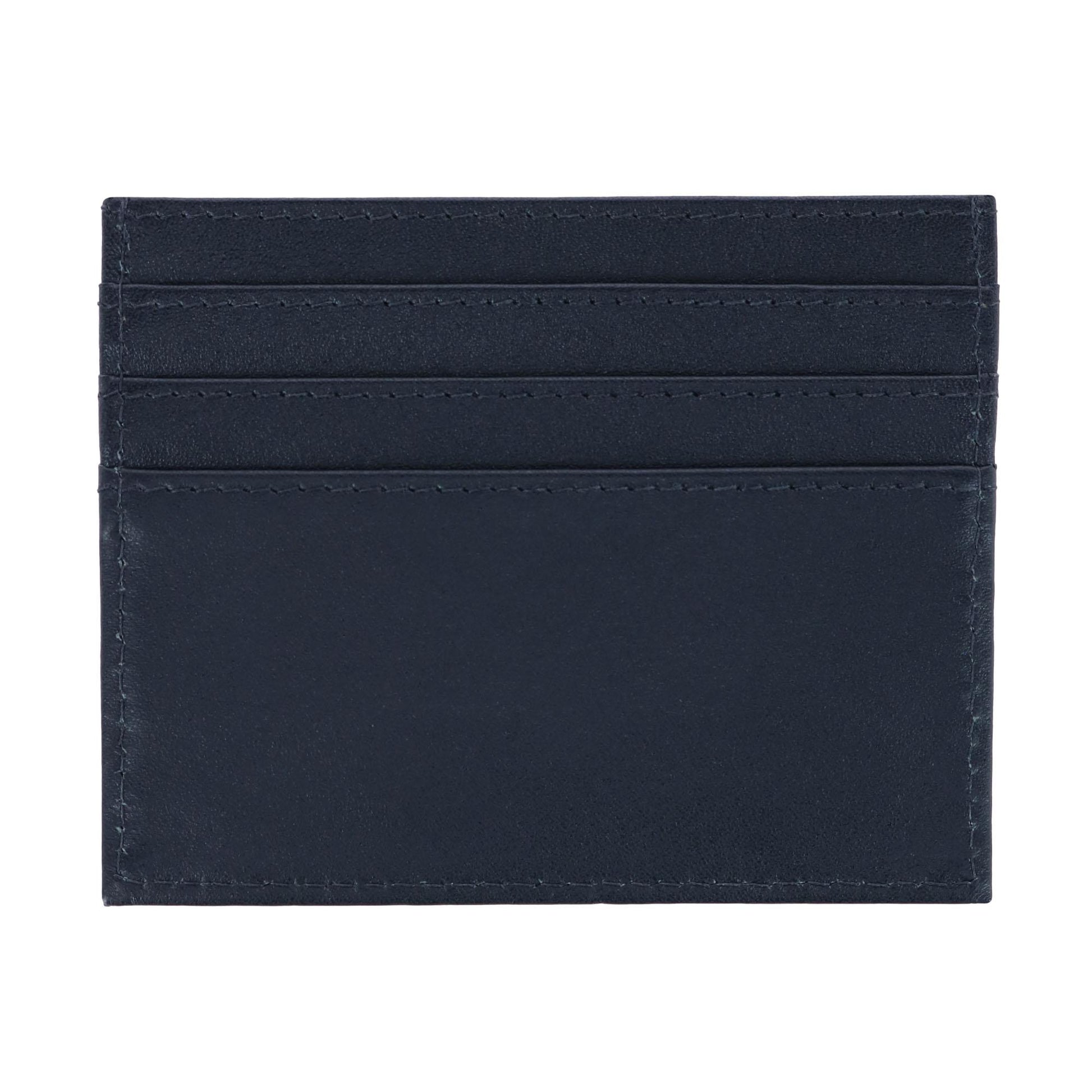 Sergio Genuine Leather Card Case - Black