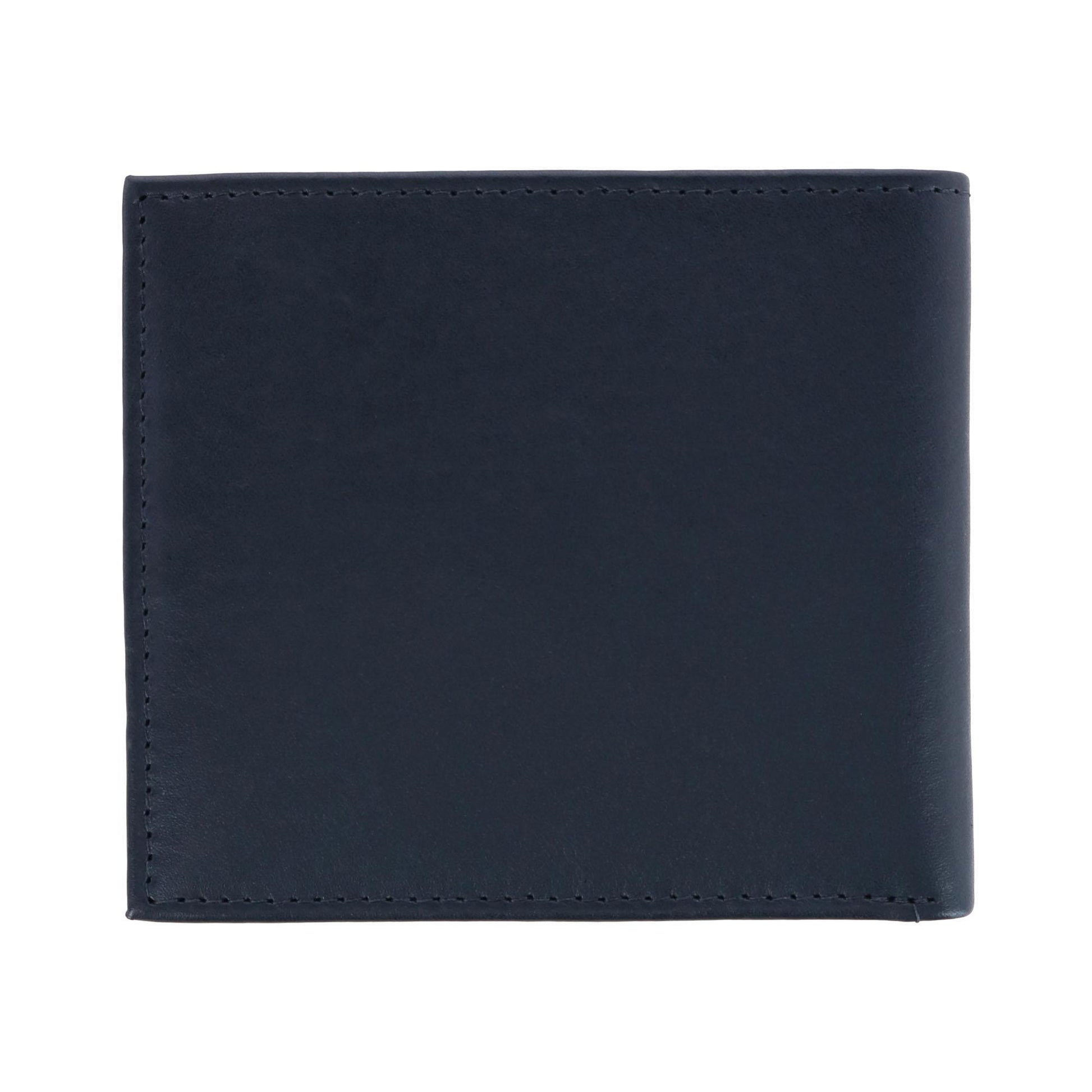 Sergio Genuine Leather 8-Slot Bi-Fold RFID Wallet - Black