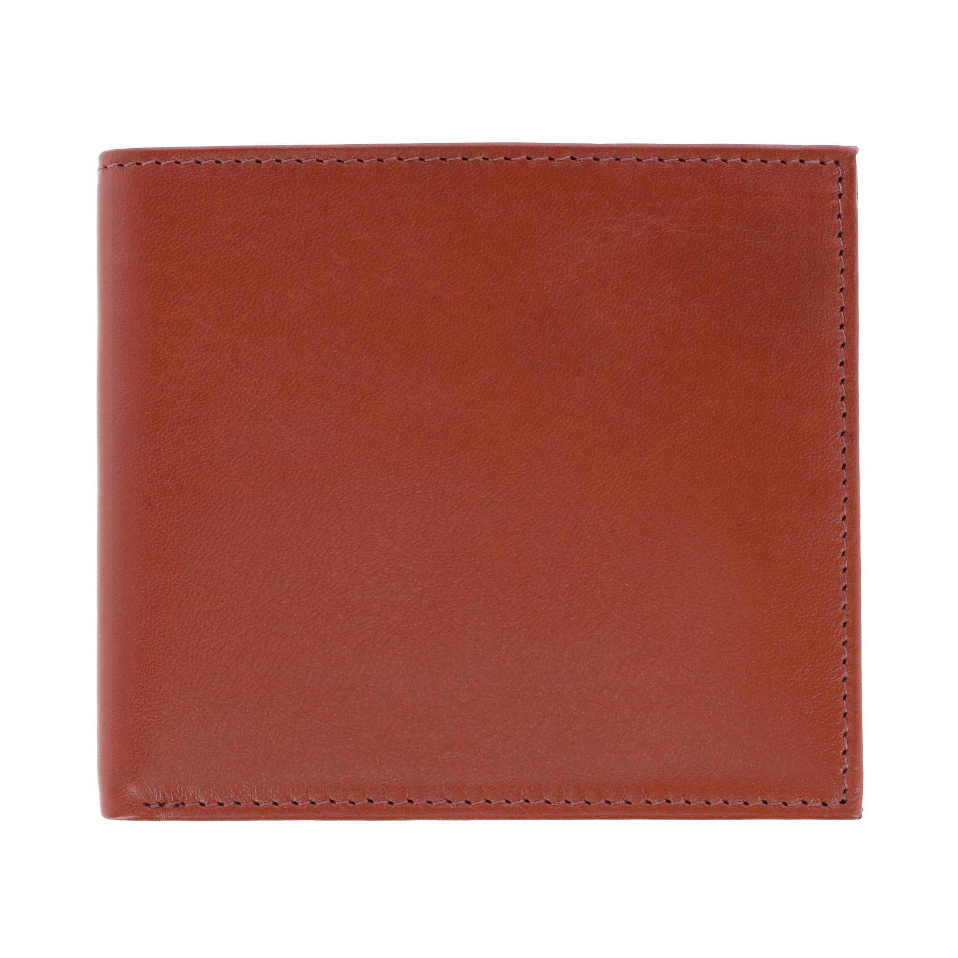 Sergio Genuine Leather 8-Slot Bi-Fold RFID Wallet - Tan