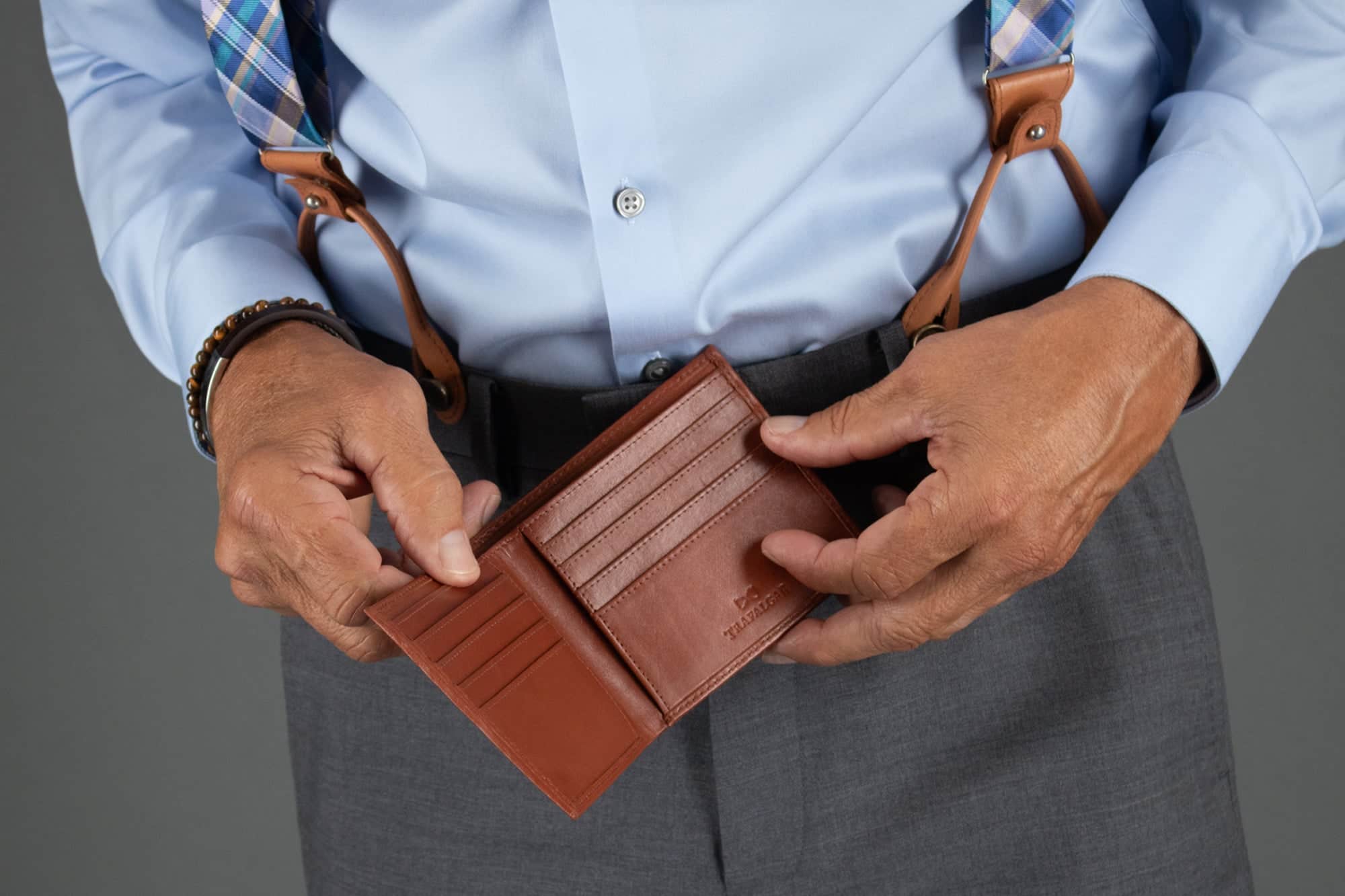 Sergio Genuine Leather 8-Slot Bi-Fold RFID Wallet by Trafalgar