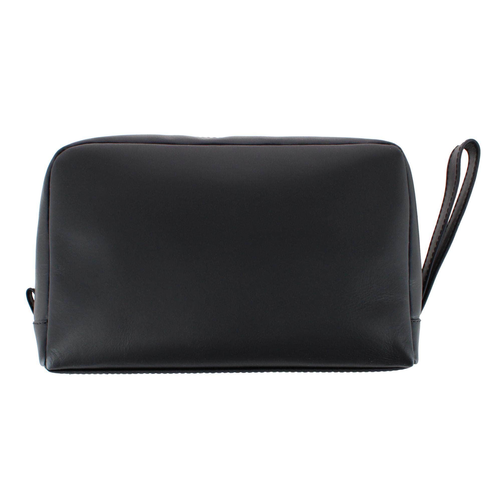 Henson Genuine Leather Travel & Personal Item Bag - Black
