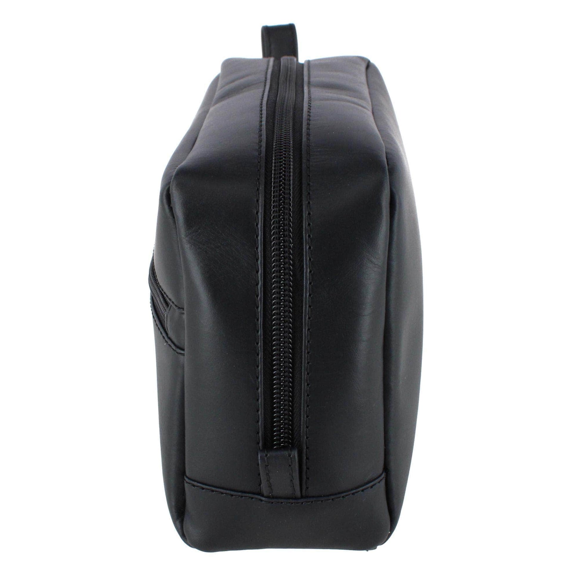 Henson Genuine Leather Travel & Personal Item Bag - Black