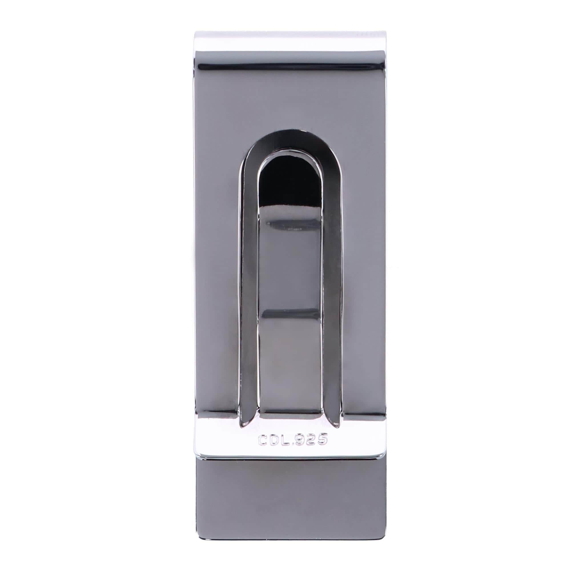 Edward 19MM Sterling Silver Plain Polished Money Clip - Sterling Silver