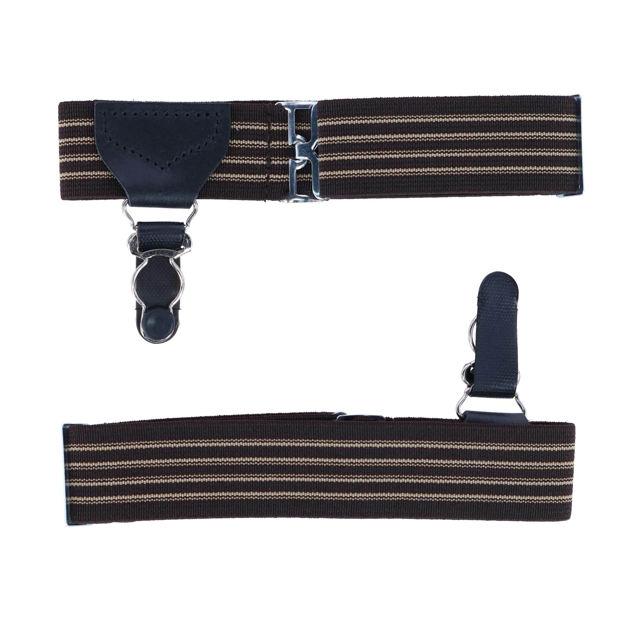 Sutton Single Grip Sock Garters (Set of 2) - Brown