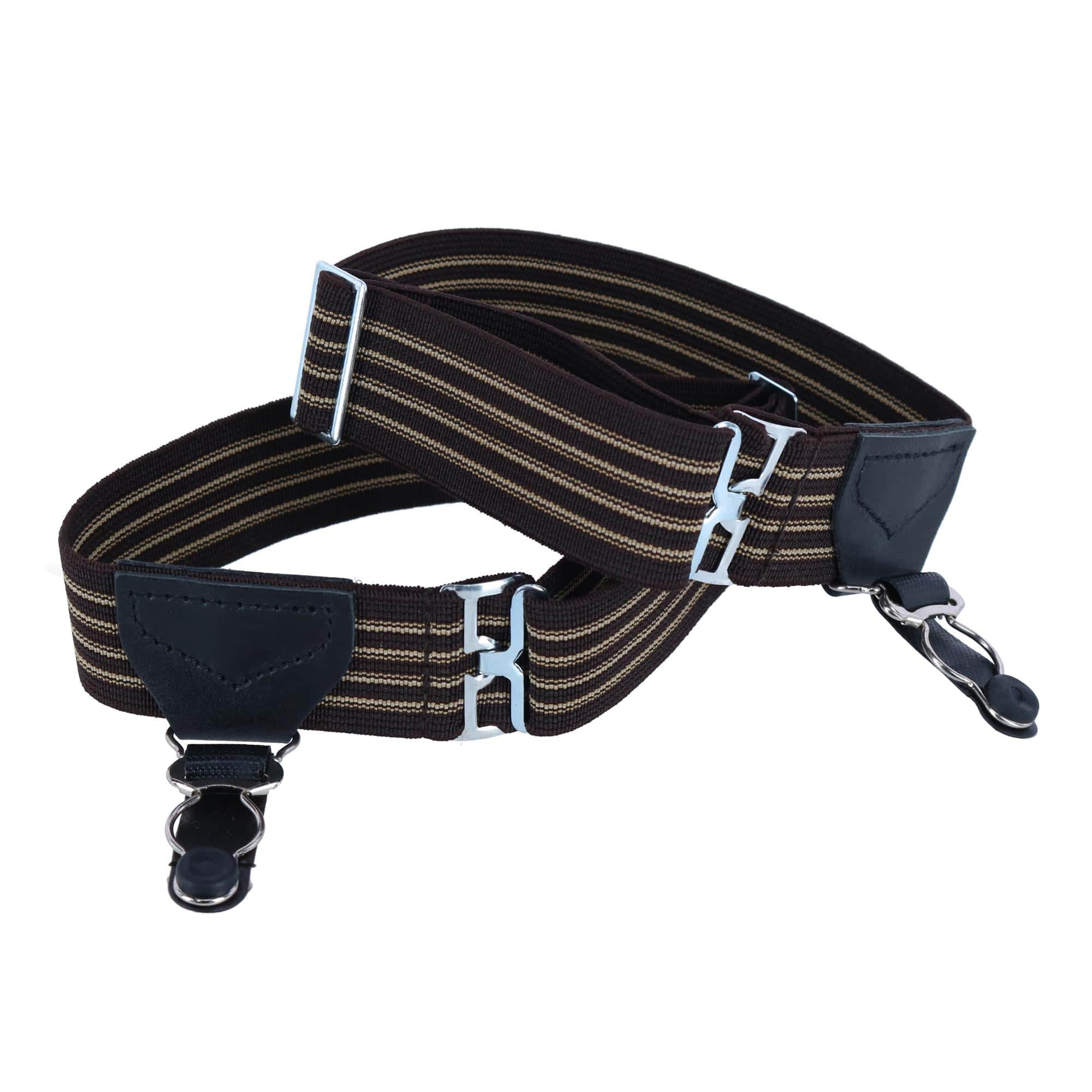 Sutton Single Grip Sock Garters (Set of 2) - Brown