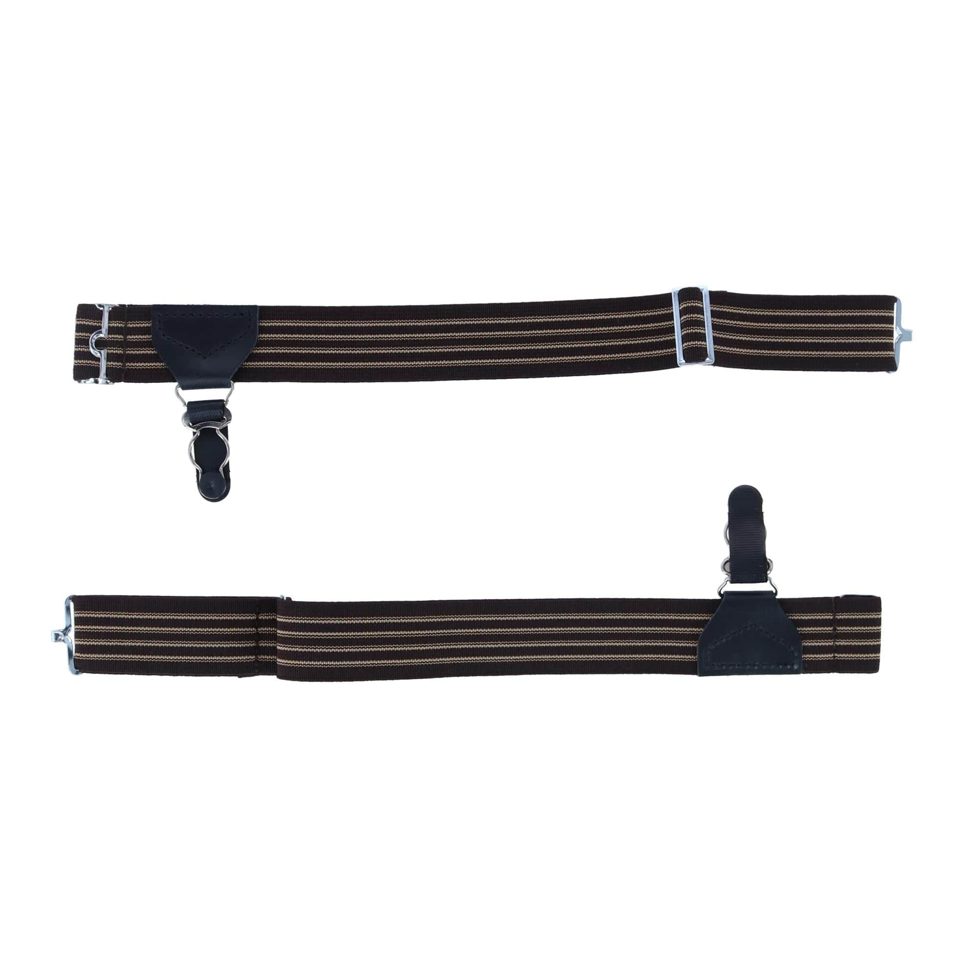 Sutton Single Grip Sock Garters (Set of 2) - Brown