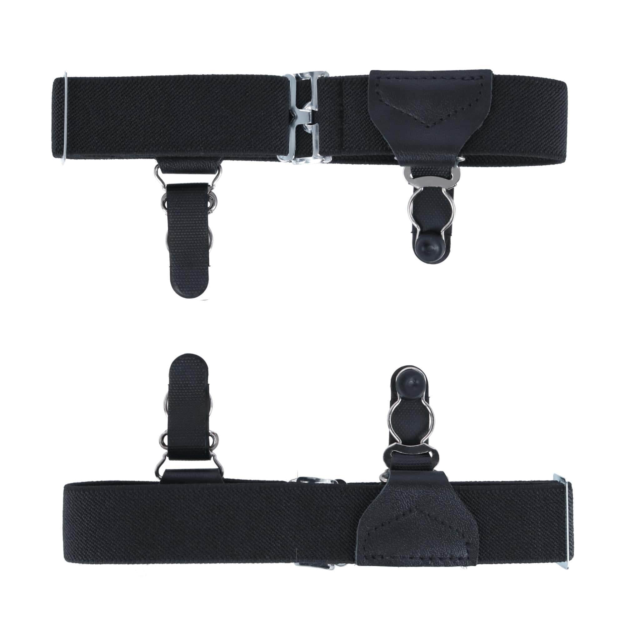 Sutton Double Grip Sock Garters (Set of 2) - Black