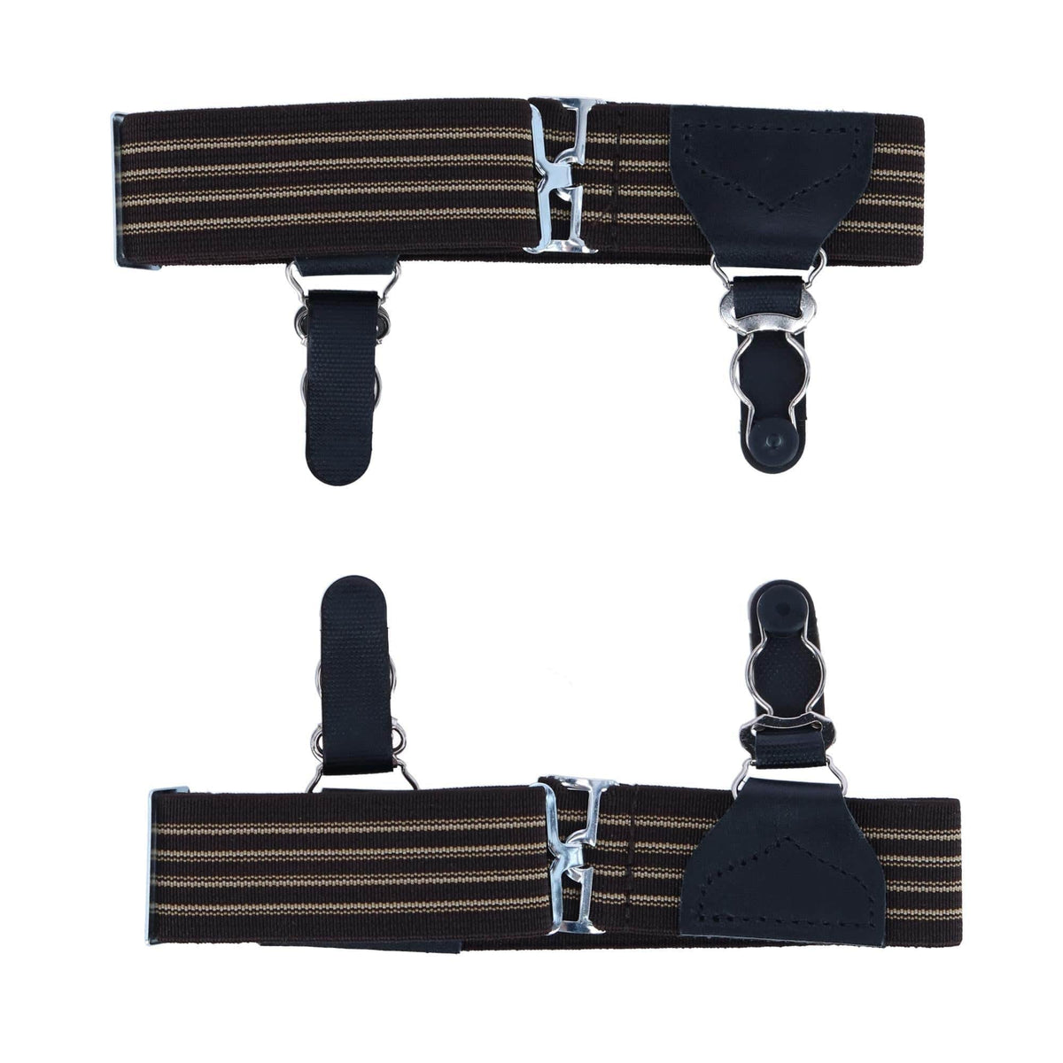 Sutton Double Grip Sock Garters (Set of 2) - Brown