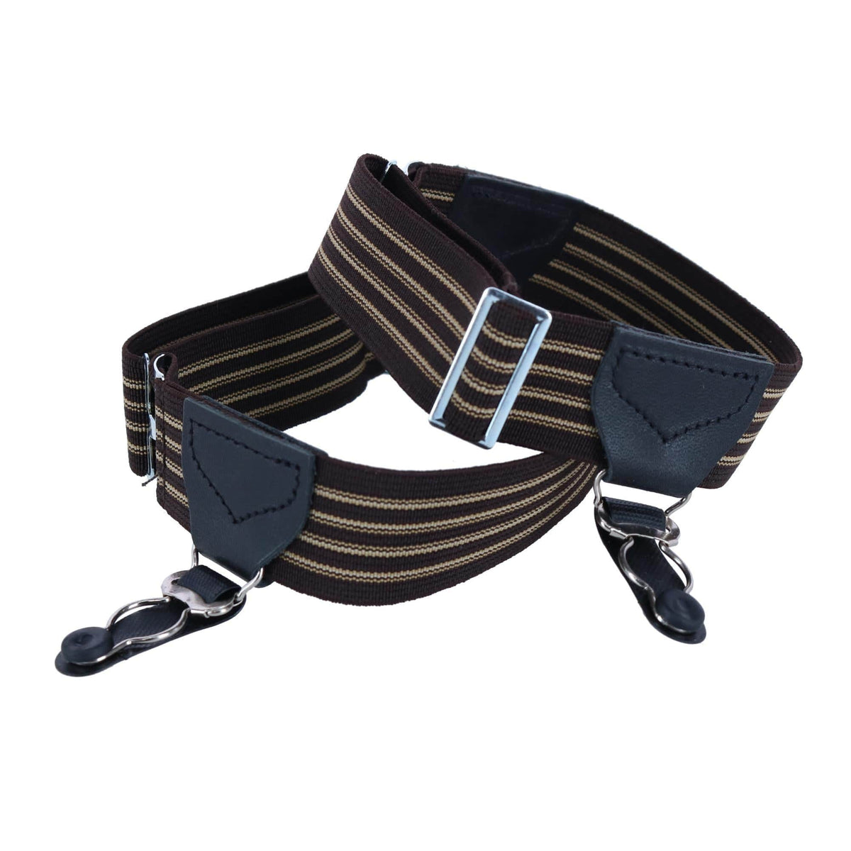 Sutton Double Grip Sock Garters (Set of 2) - Brown