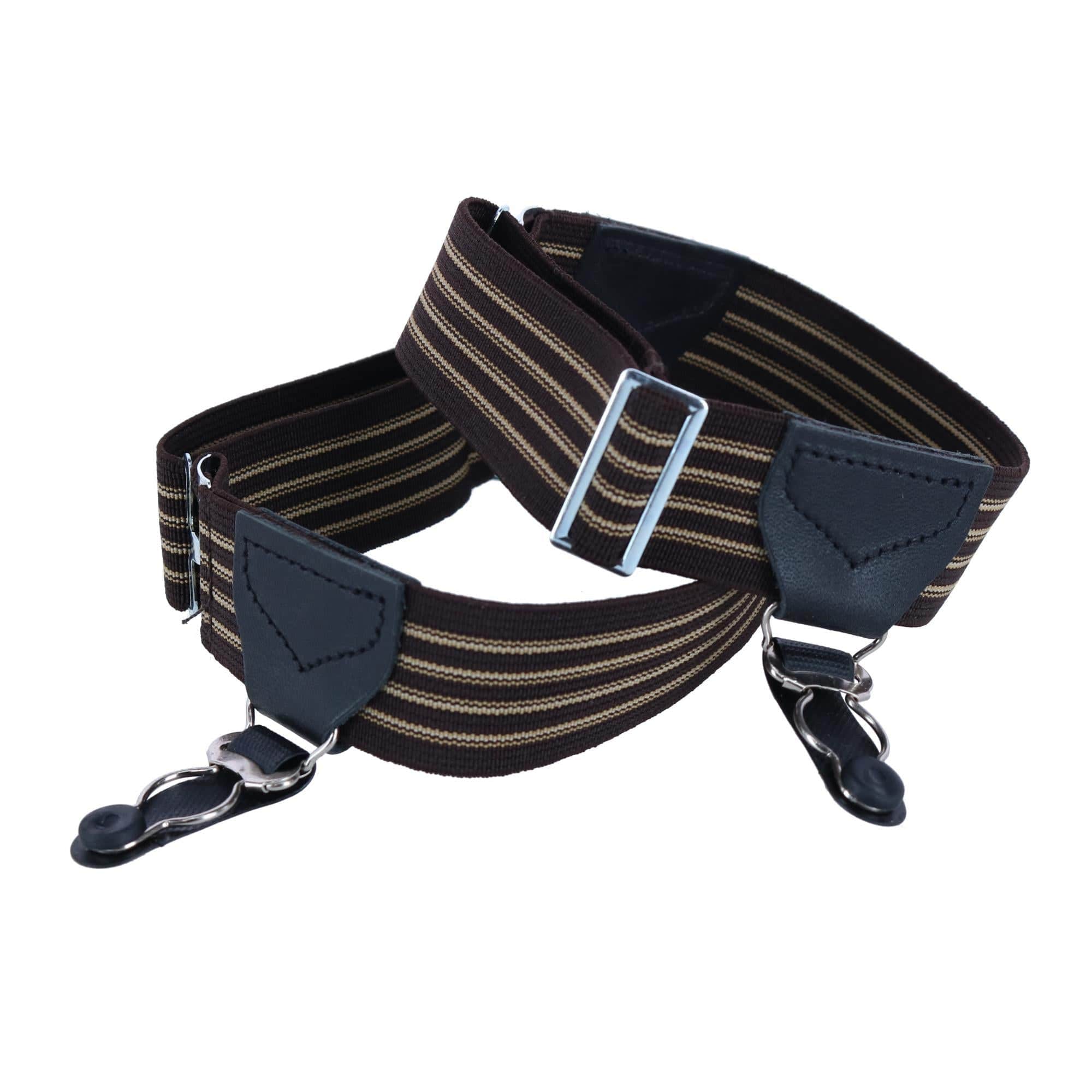 Sutton Double Grip Sock Garters (Set of 2) - Brown