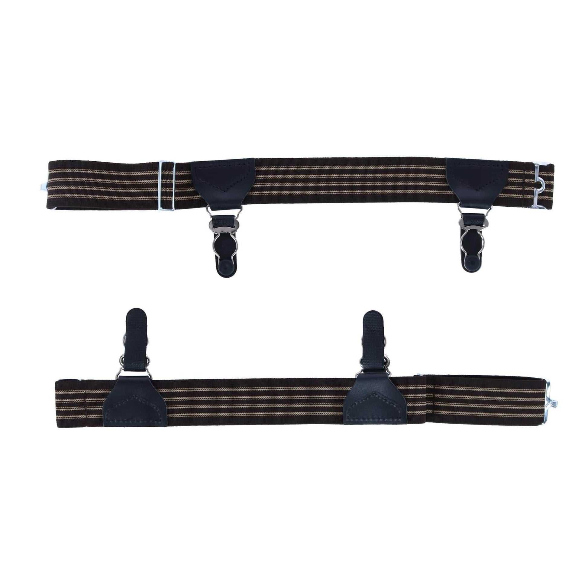 Sutton Double Grip Sock Garters (Set of 2) - Brown
