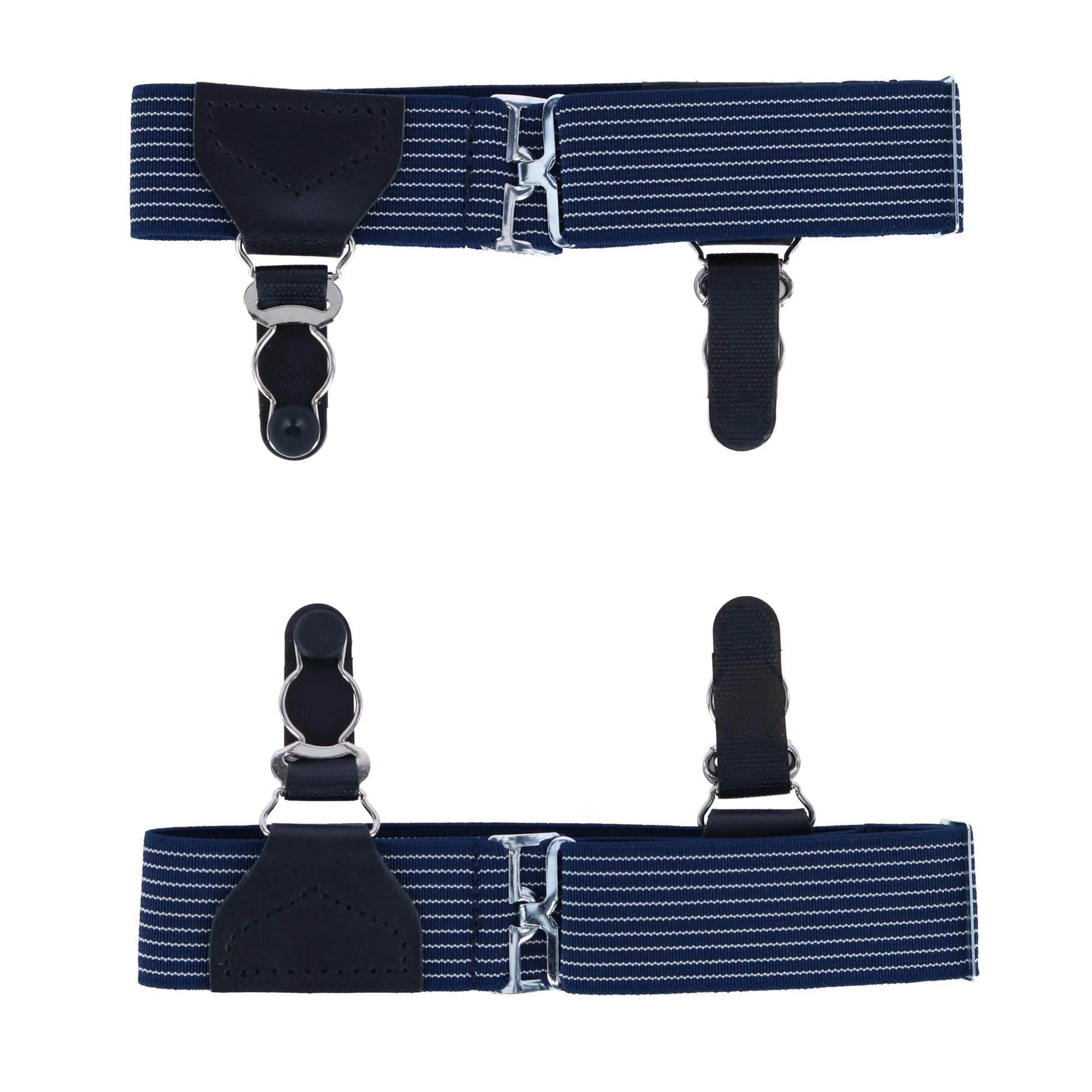 Sutton Double Grip Sock Garters (Set of 2) - Navy