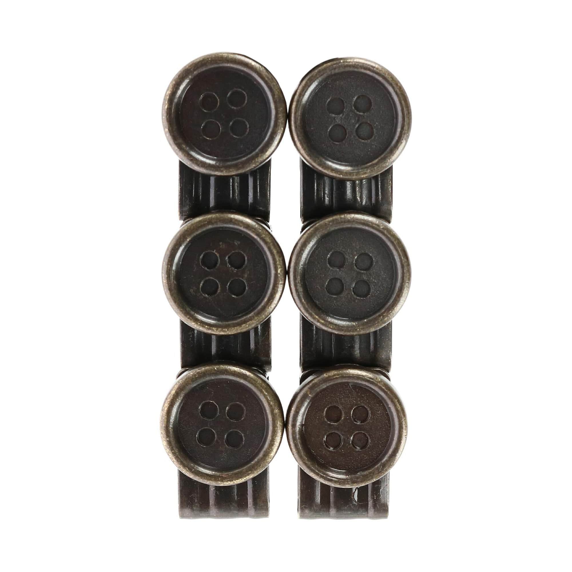 No Sew Moveable Button End Brace Clips