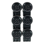 No Sew Moveable Button End Brace Clips (Set of 6)