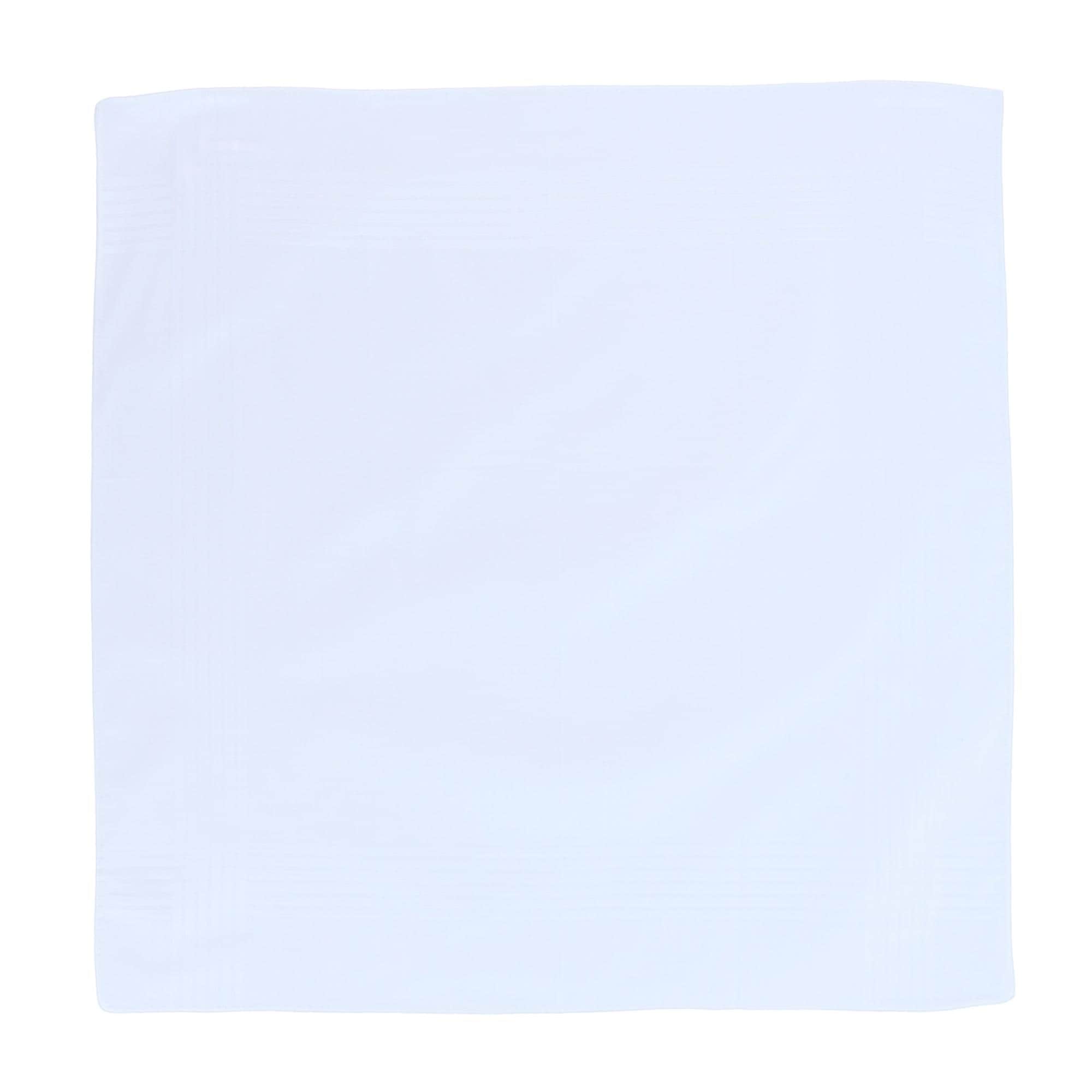Baker's Dozen Cotton Handkerchiefs White 16 x 16 (13 Pack)