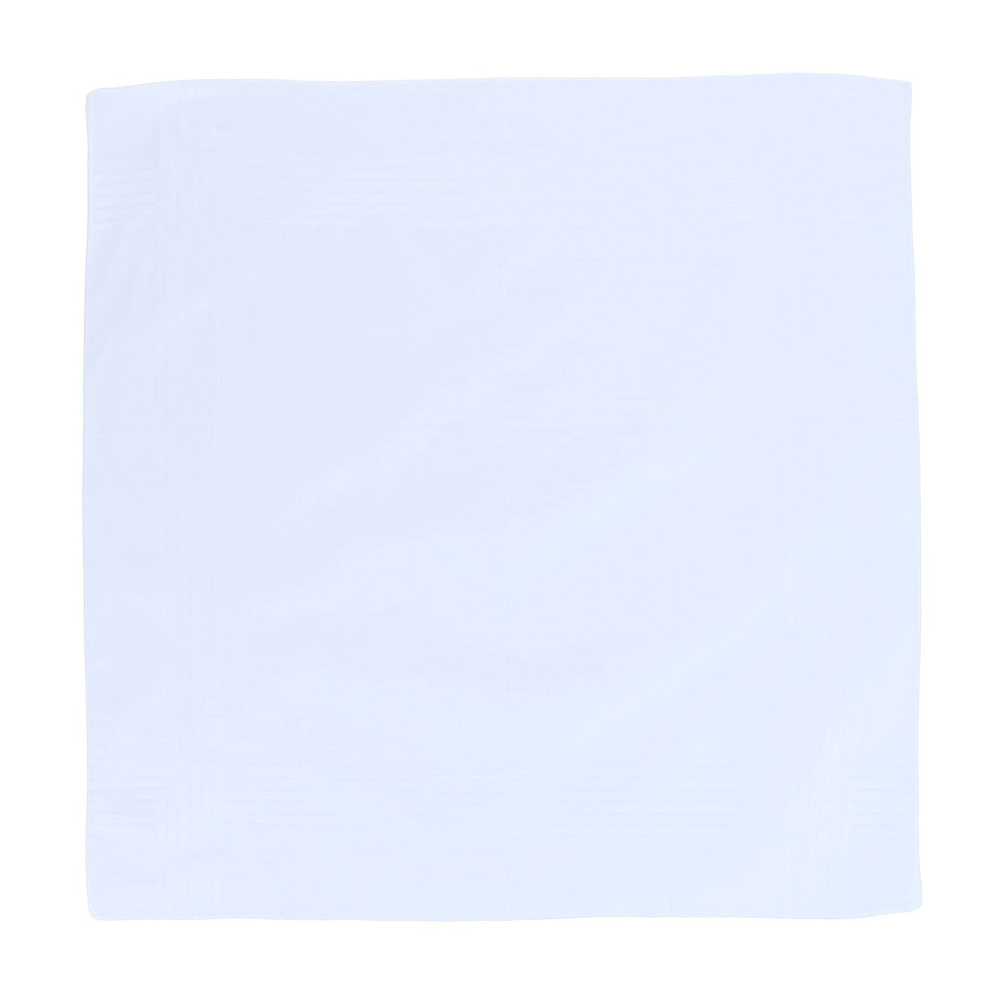Baker's Dozen Cotton Handkerchiefs White 16 x 16 (13 Pack) - White