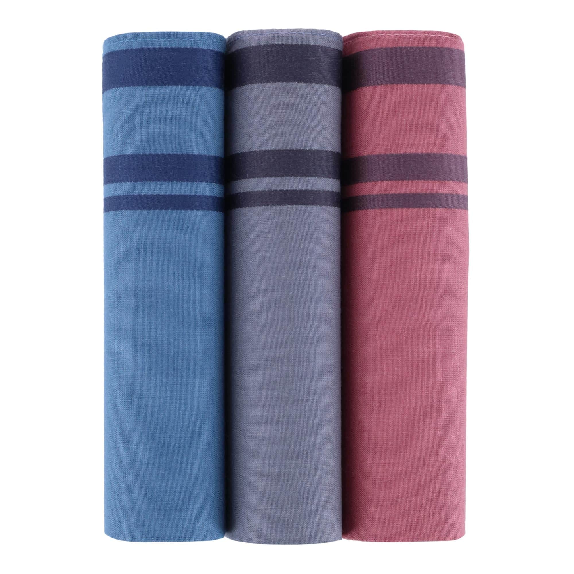 Cotton Modern Handkerchiefs (3 Pack) - Multiple