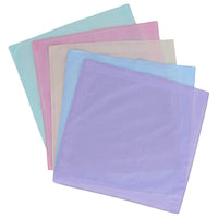 Lilac, Pink, Yellow, Light Blue, and Green