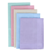 Lilac, Pink, Yellow, Light Blue, and Green