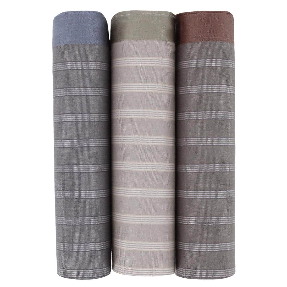 Clark's Classy Patterned Cotton Handkerchiefs (3 Pack) - Multiple