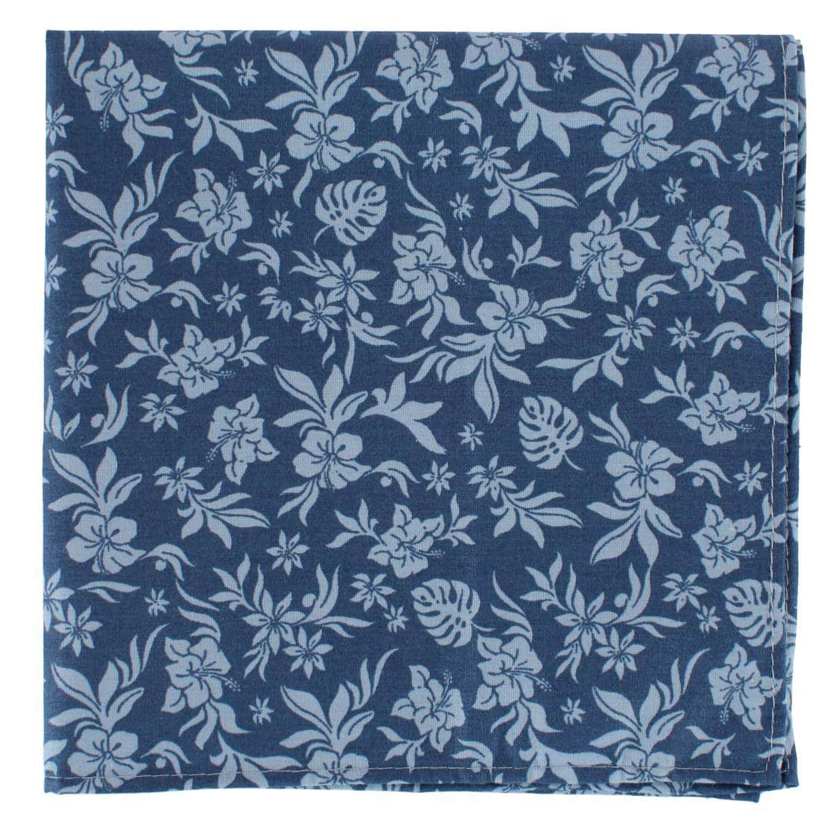 Oleander Floral and Vine Patterned Handkerchiefs (Pack of 3) - Red, Sage, Blue
