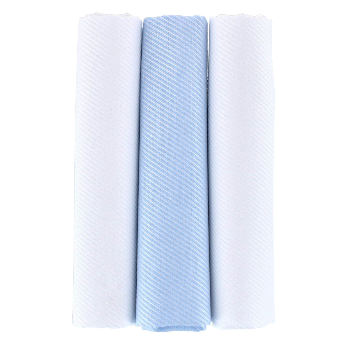 Niles Pinstripe Cotton Handkerchiefs (Pack of 3) - Multiple