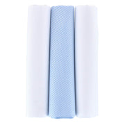 Niles Pinstripe Cotton Handkerchiefs (Pack of 3)