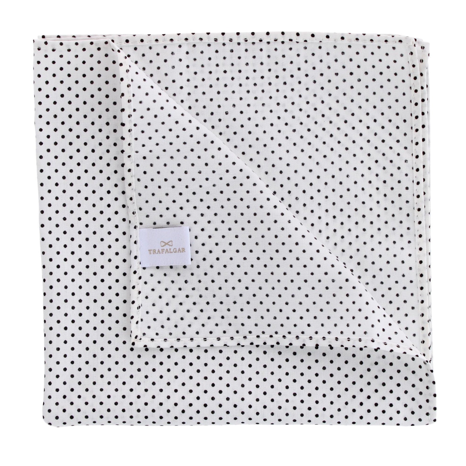 Payton Polka Dots Cotton Handkerchiefs (Pack of 3) - Navy Blue Polka Dots, White Polka Dots, and Brown Polka Dots