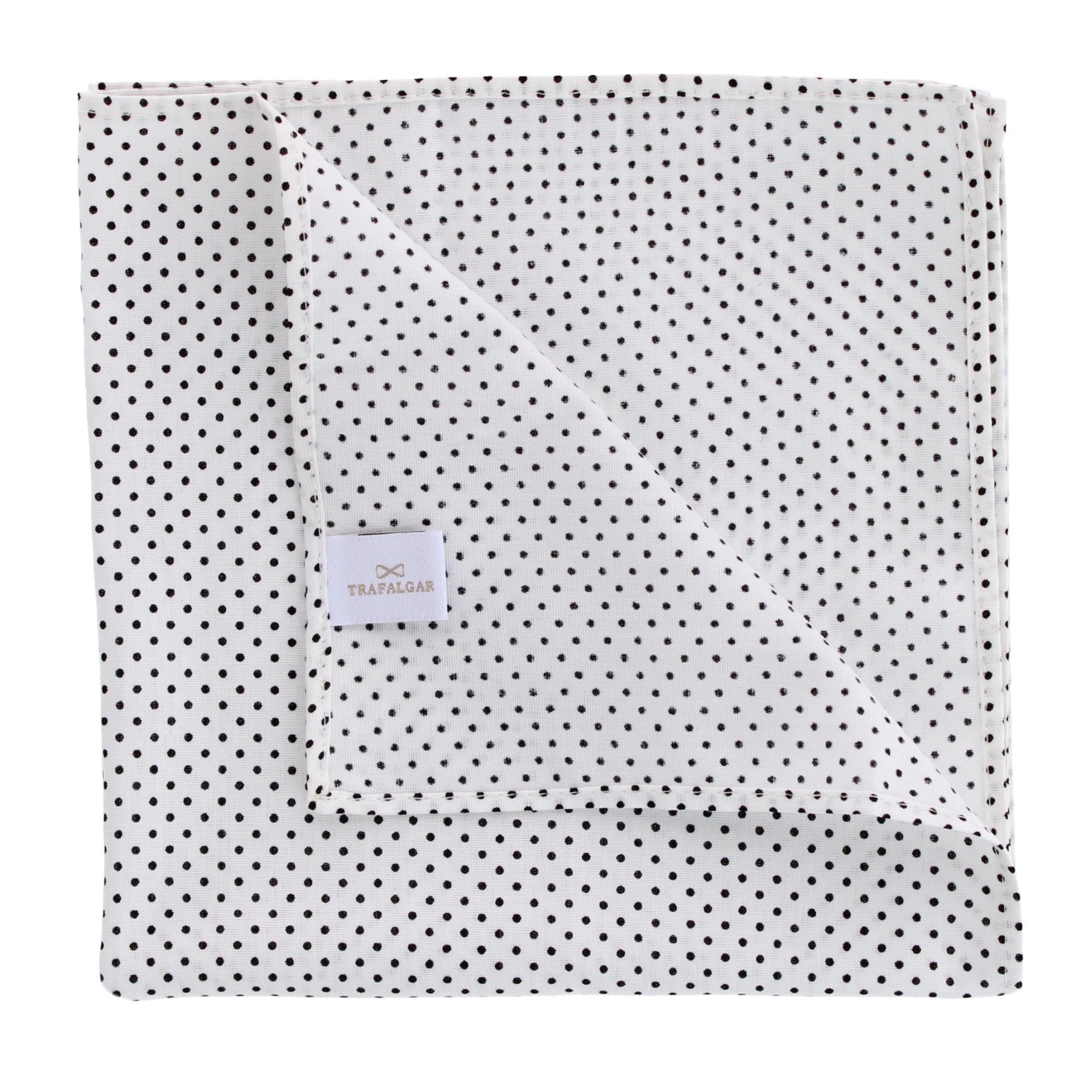 Payton Polka Dots Cotton Handkerchiefs (Pack of 3) - Navy Blue Polka Dots, White Polka Dots, and Brown Polka Dots