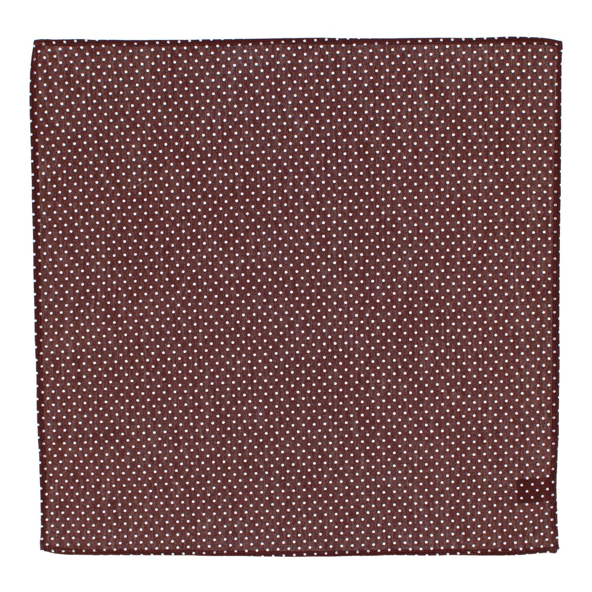 Payton Polka Dots Cotton Handkerchiefs (Pack of 3) - Navy Blue Polka Dots, White Polka Dots, and Brown Polka Dots