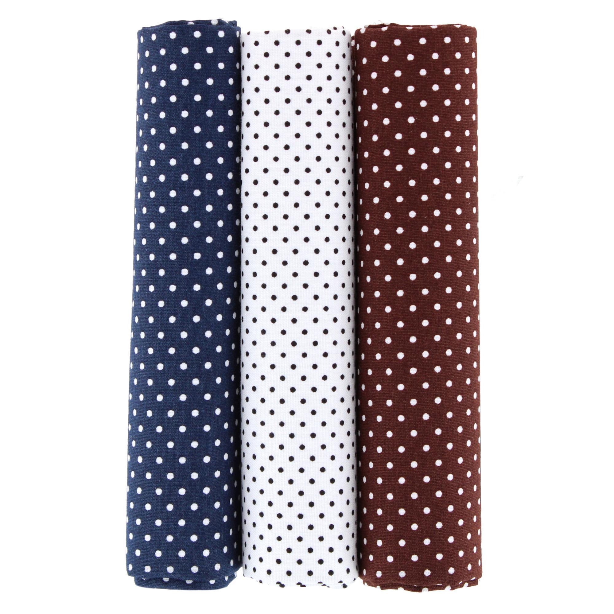 Payton Polka Dots Cotton Handkerchiefs (Pack of 3)