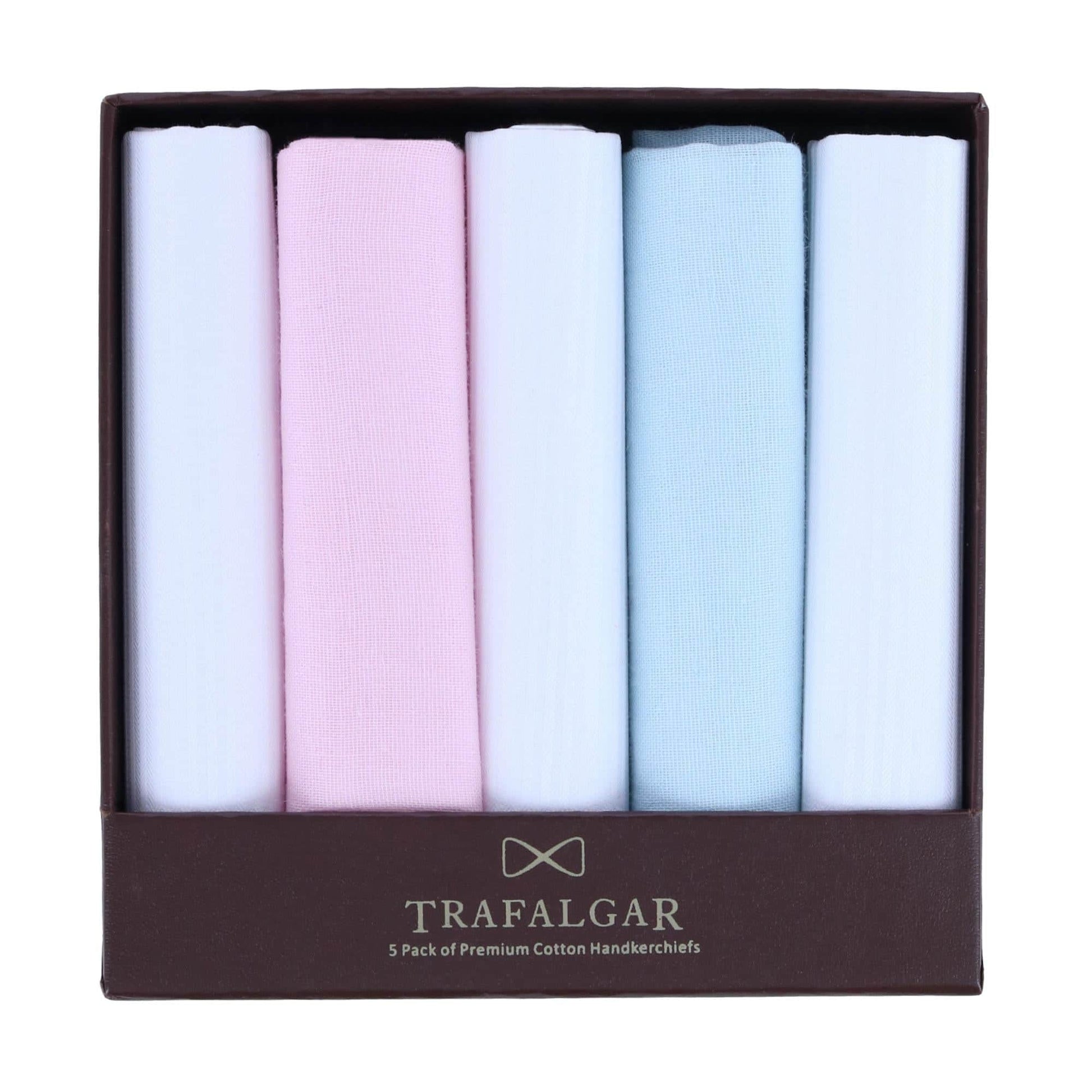 Dapper Premium Cotton Handkerchiefs (5 Pack) - Multiple