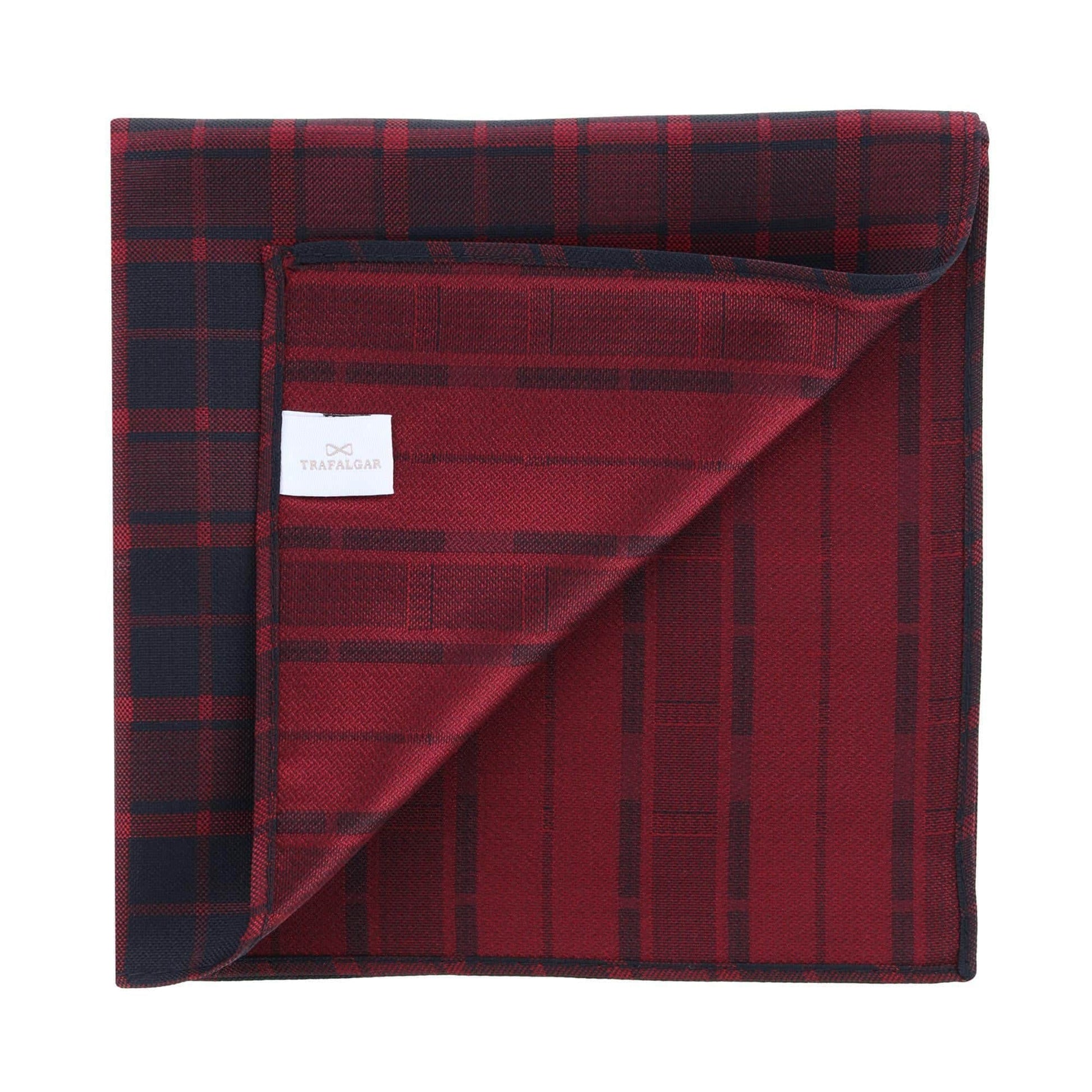 Plaid 13-inch Silk Pocket Square Trio 3 Pack - Plaid 3 Pack