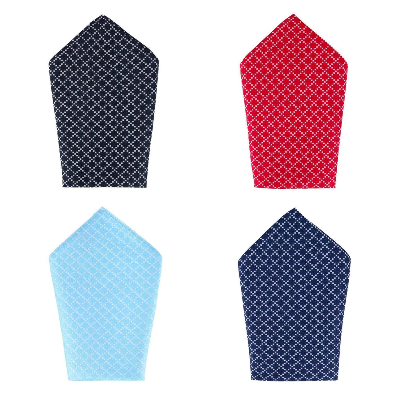Black, Light Blue, Navy, and Red