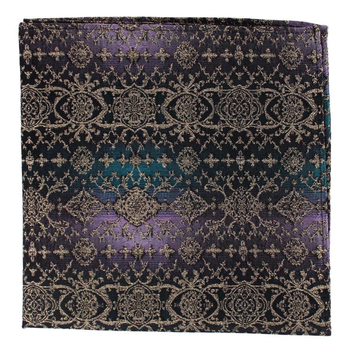 The Spellbound Brocade Novelty Silk 12x12 Pocket Square - Multiple