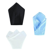 Black, Light Blue, White