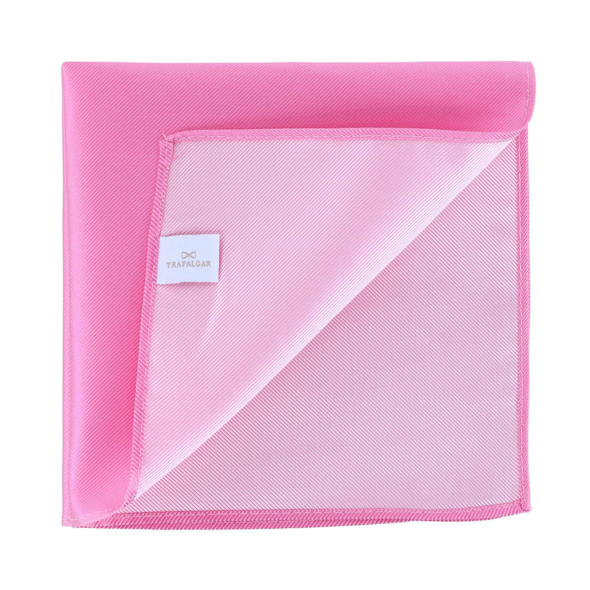 The Gatsby 12 inch Solid Silk Pocket Square Trio - Light Blue, Yellow, Pink