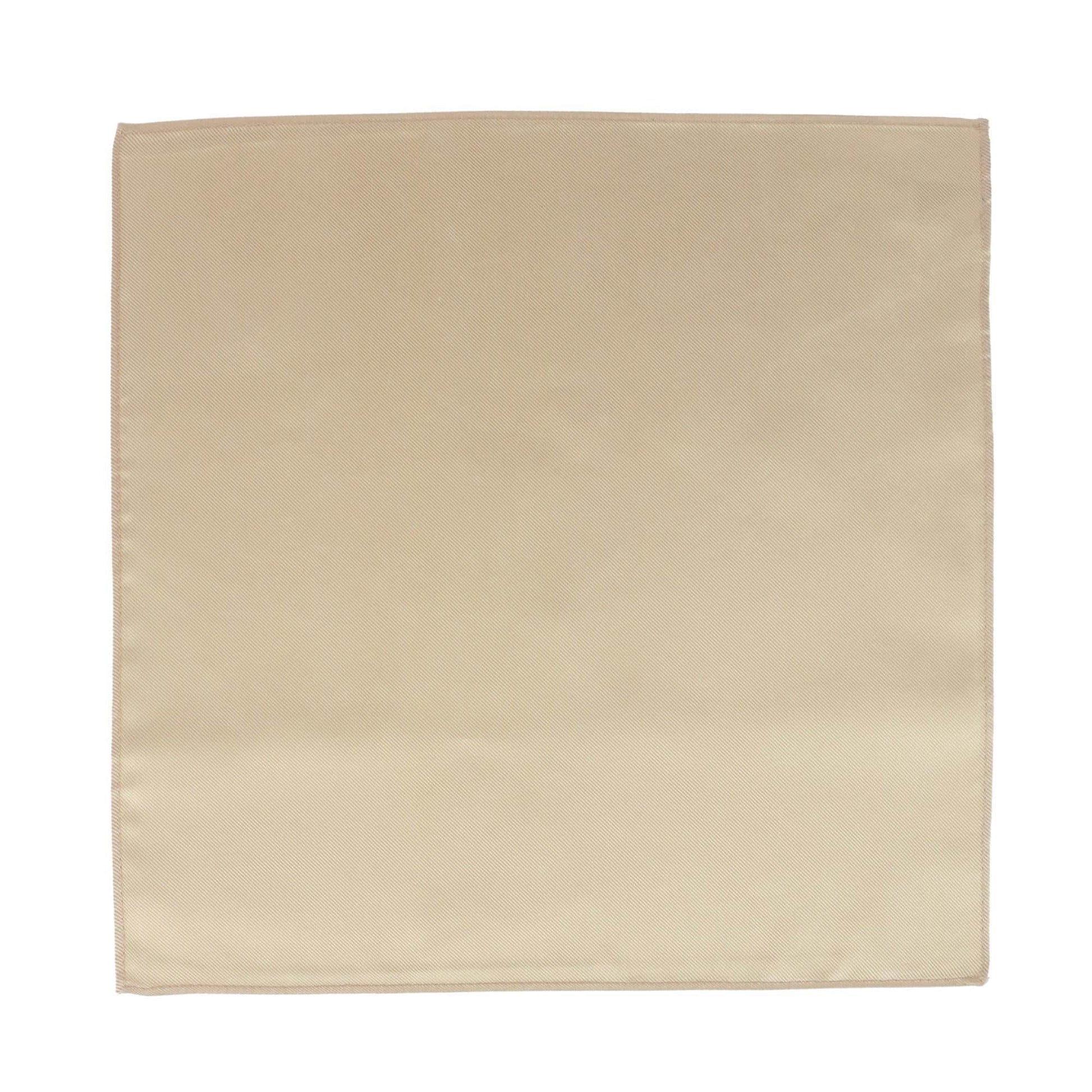 The Gatsby 12 inch Solid Silk Pocket Square Trio - Gold, Black, Silver
