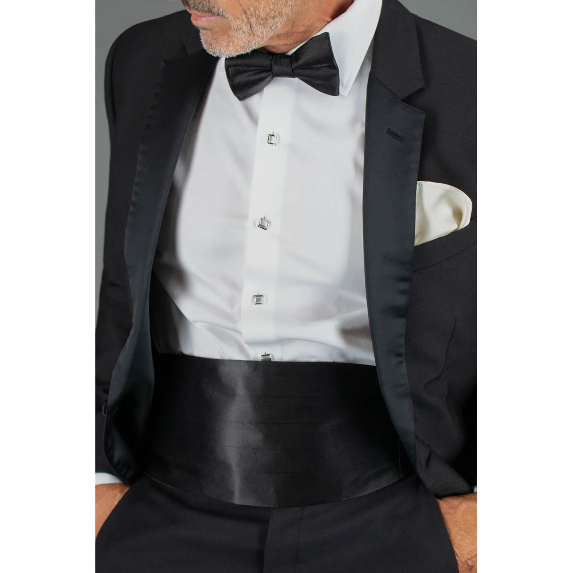 Sutton Solid Color 13 Inch Silk Pocket Square - Ivory