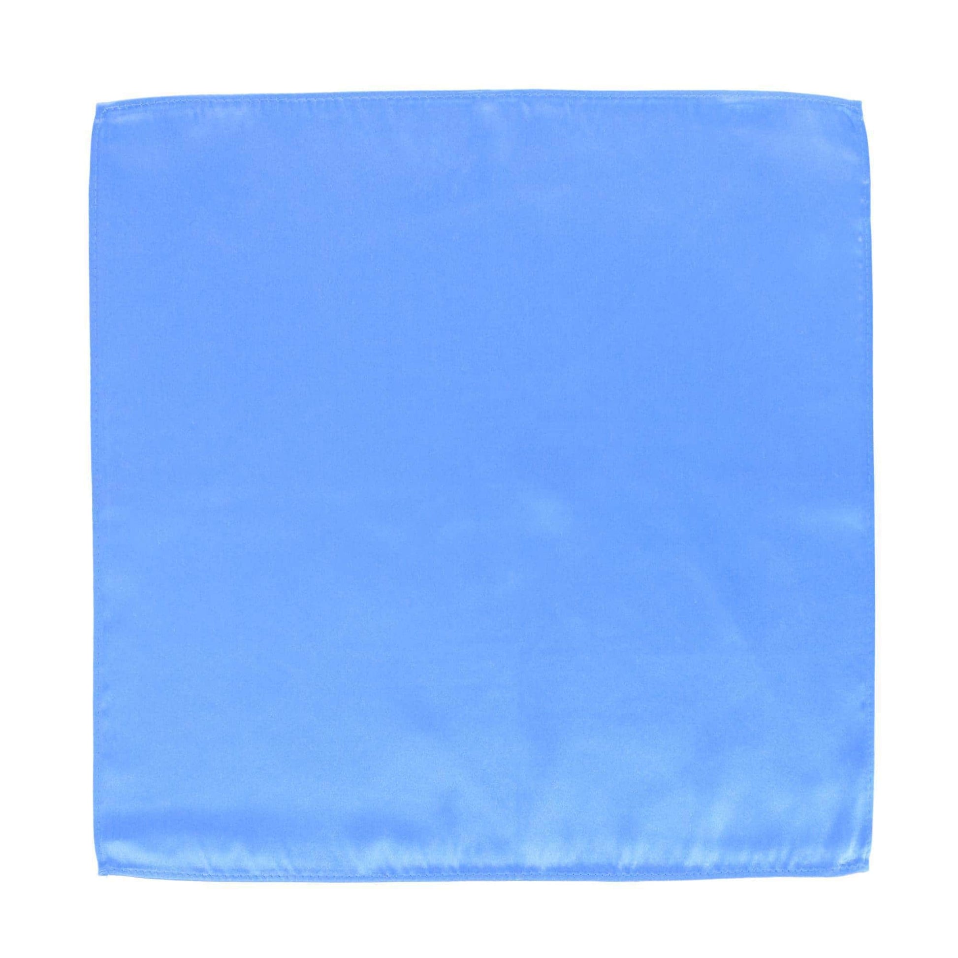 Sutton Solid Color 13 Inch Silk Pocket Square - Light Blue