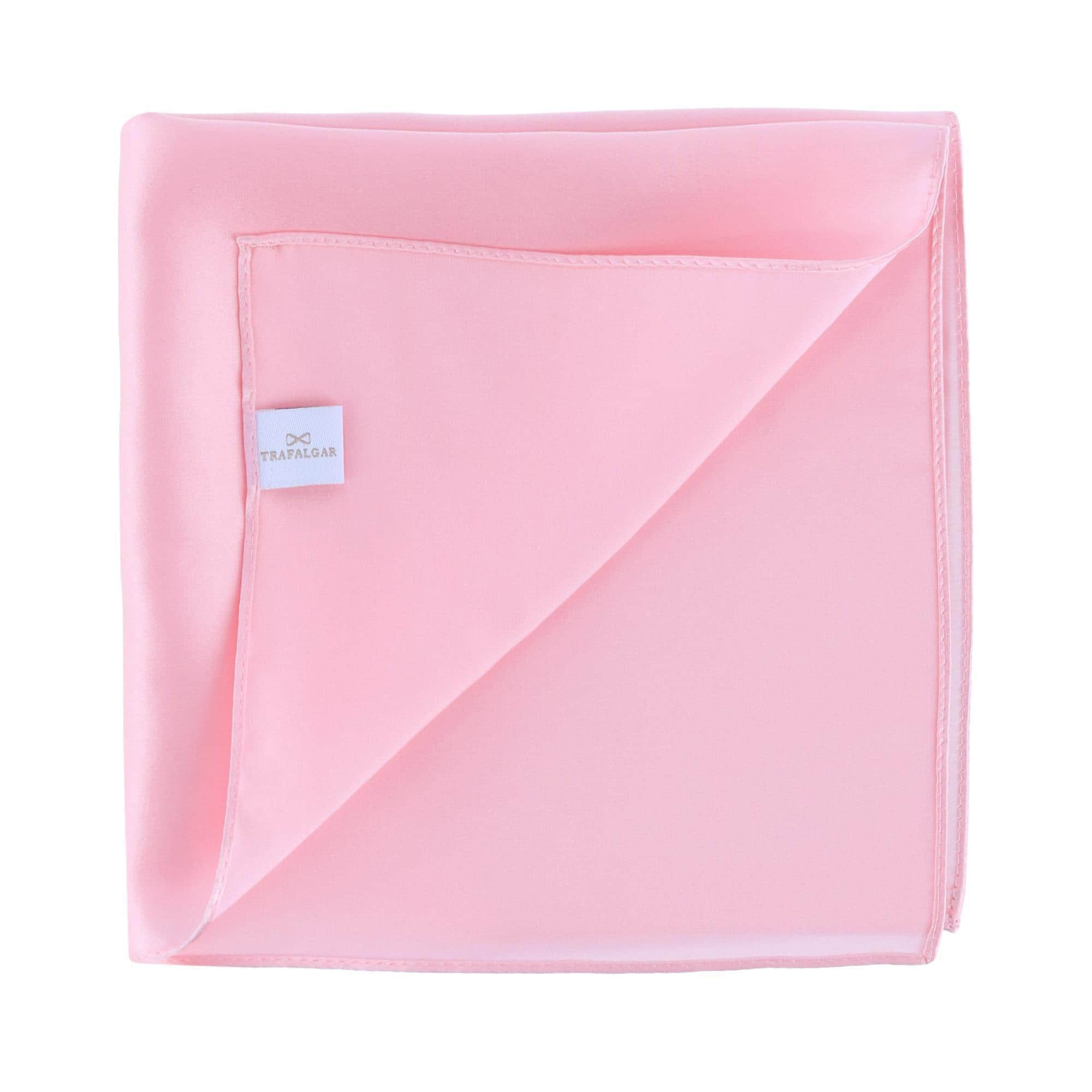 Sutton Solid Color 13 Inch Silk Pocket Square - Pink