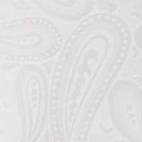Banbury Tone on Tone Paisley 12 Inch Silk Pocket Square - White