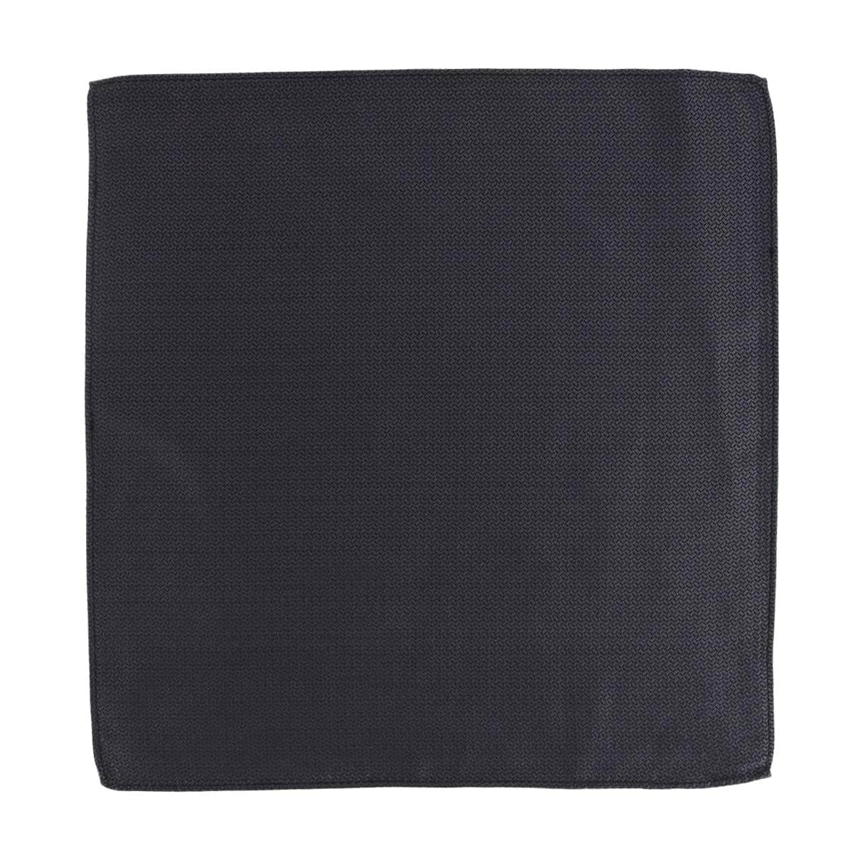 The Monte Bello Interlocked Silk 12 X 12 Pocket Square - Graphite
